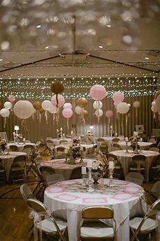 Decorating Ideas For Wedding Halls by Bringing The Ceiling Lower Via Lights Balloons Etc Our Decorating Ideas For Wedding Halls