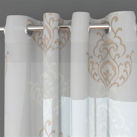 Buy Matrix Embroidered Semi-Sheer Door Curtain-Set Of 2 Pcs. from Home ...