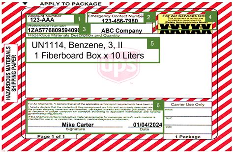 Hazardous Materials Shipping Ups at Martha Cannon blog