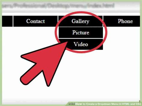 Image result for Comment Creer Un Menu Avec Un Code HTML