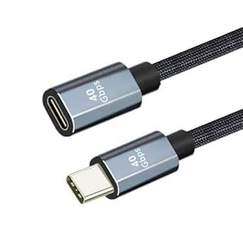 CY Cable USB4 Extension Cable Male to Female 40Gbps USB4.0 with 100W ...