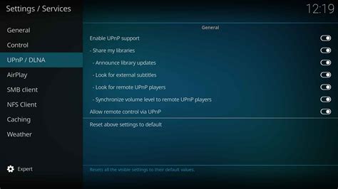 Settings/Services/UPnP DLNA - Official Kodi Wiki