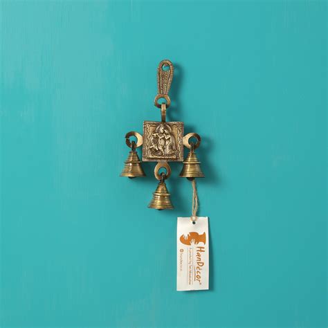Brass Radha Krishna Hanging Bells – Two Moustaches Store