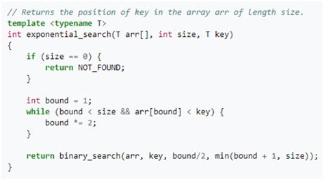 Image result for Exponential Search Algorithm