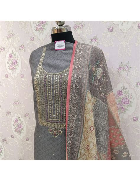 Set 23 - 6th Oct - Rich grey designer maheshwari - beautiful gota patti ...