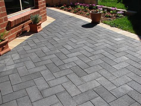 Herringbone Pattern Pavers