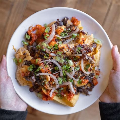 Korean Beef Wonton Nachos at Boke Bowl in Portland, OR - Every day ...