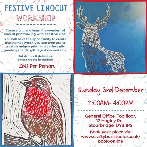 FESTIVE LINOCUT WORKSHOP- 3rd December, General Office Gallery/Studios ...