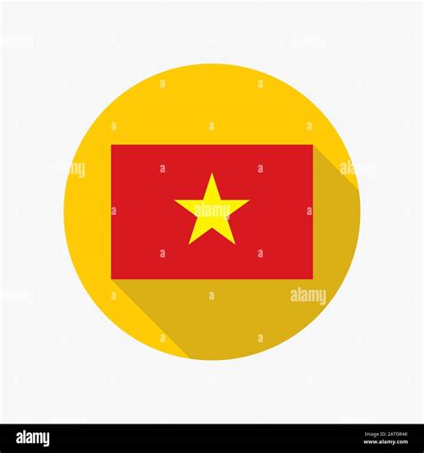 Flag of the Democratic Republic of Vietnam. Vector flat icon eps8 ...