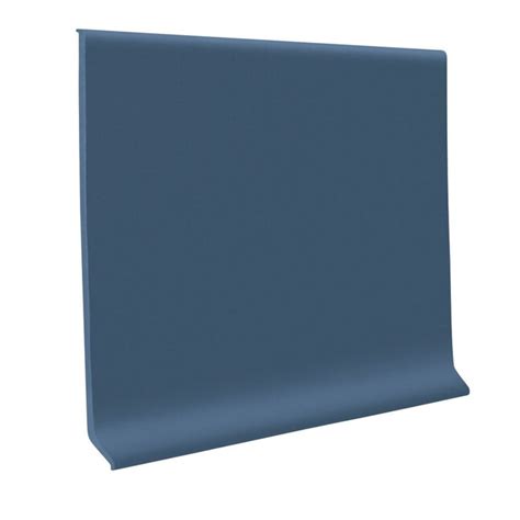 FLEXCO 4-in W x 120-ft L Blue Wall Base at Lowes.com
