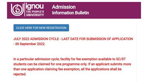 IGNOU Extends ODL Programmes Admission Deadline For July Session 2022 ...