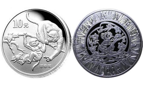 2004猴年生肖1盎司（本色银币） - 点购收藏网
