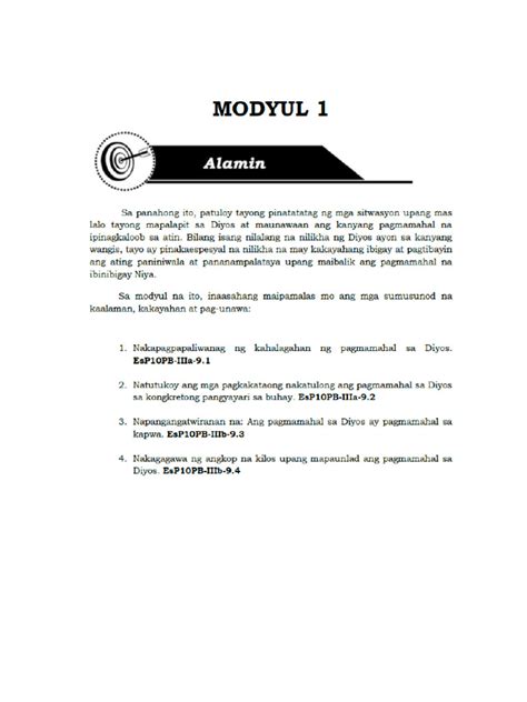 Image result for Module 1 ESP Grade 10 3rd Quarter