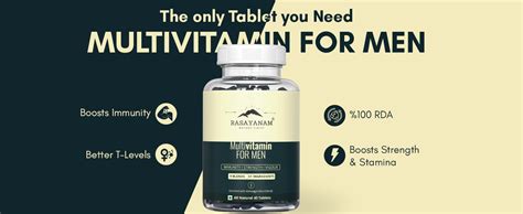 Rasayanam Multivitamin for Men | 51 ingredients & 9 Blends | Heart ...