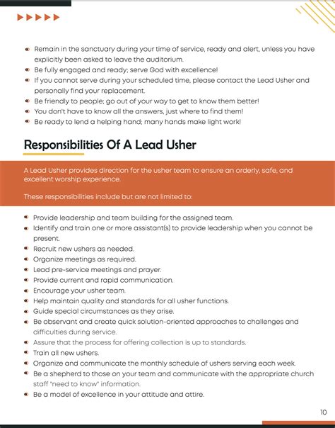 Church Ushers Duties: Comprehensive Guide to Roles, Responsibilities ...
