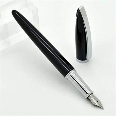 GOLD LEAF Jinhao 156 Elegant Shine Fine Nib Steel Grip Silver Clip ...