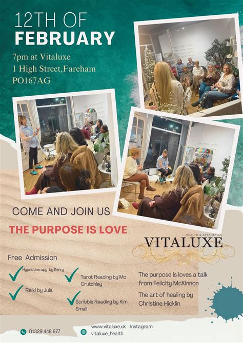 An Evening of Love, Healing & Connection at VITALUXE , Fareham Common ...