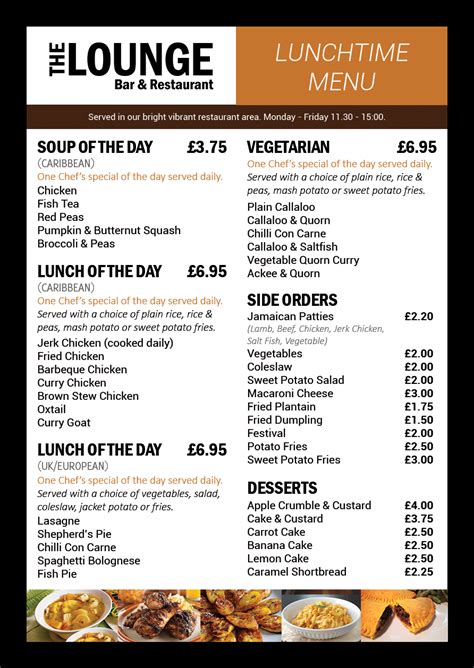 Jamaican Restaurant Menu Template 的图像结果