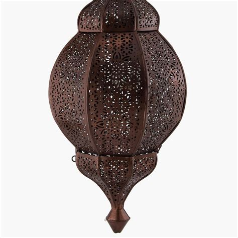 Buy HOMESAKE Contemporary Decor Copper Textured Metal Ceiling Lamp from ...