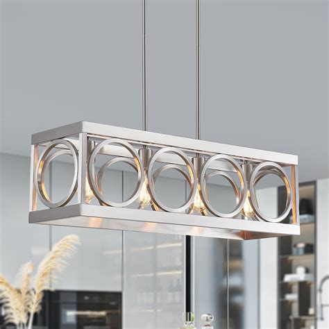 XINGQI Kitchen Island Light Fixtures Modern Rectangle Dining Room ...