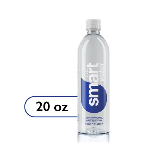smartwater vapor distilled premium water, 20 fl oz, bottle - Walmart.com