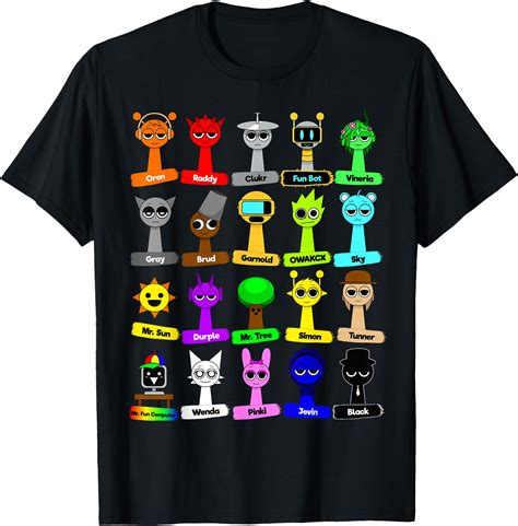 All my Sprunki with names toys for Boys and Girls T-Shirt - Buy t-shirt ...