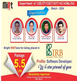 Placement | MIET Meerut