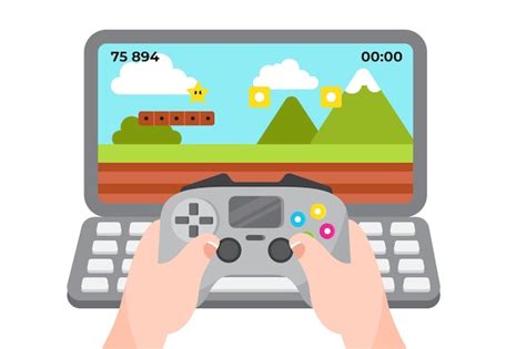Free Vector | Online games concept illustration with controller
