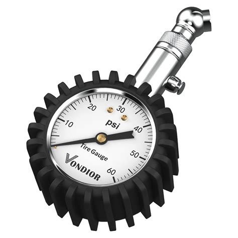 Tire Pressure Gauge - (0-60 PSI) Heavy Duty, Certified ANSI Accurate ...