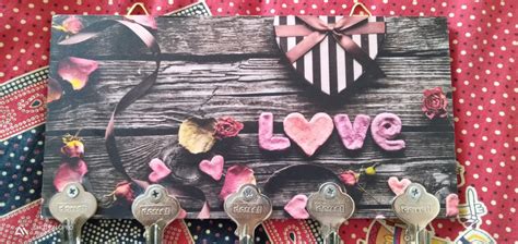 Kartik Wall Mounted MDF Wood Matte Finish Key Holder ( 15 x 25 x .5 cm ...