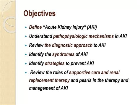 Acute Kidney Injury | PPTX - mechanism of injury definition