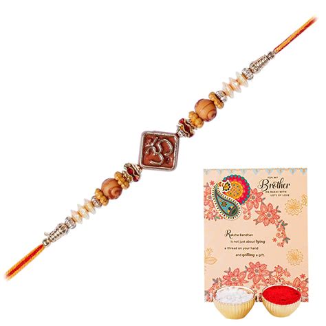 Buy ARCHIES Rakhi for Brother Rakshabandhan Combo of 1 Diamond Om 2 ...
