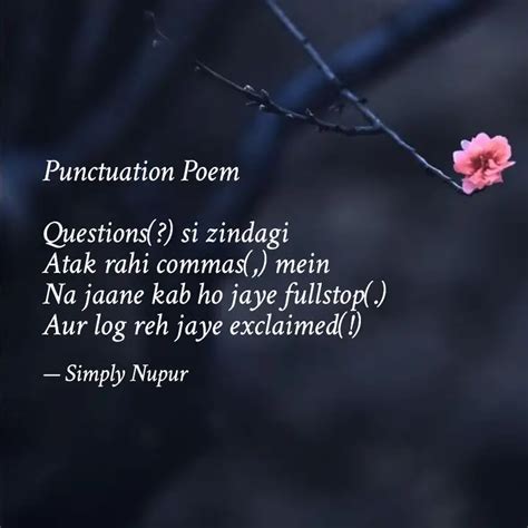 Punctuation Poem Questio... | Quotes & Writings by Nupur Aggarwal ...