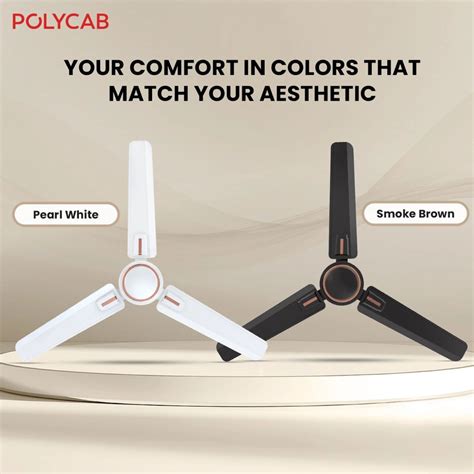 Polycab Superb Plus DLX 1200mm Ceiling fan (Smoke Brown ...