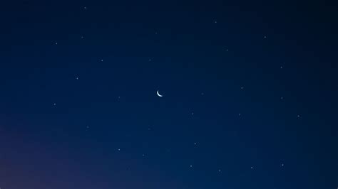 Download wallpaper 2048x1152 moon, starry sky, sky, gradient ultrawide ...