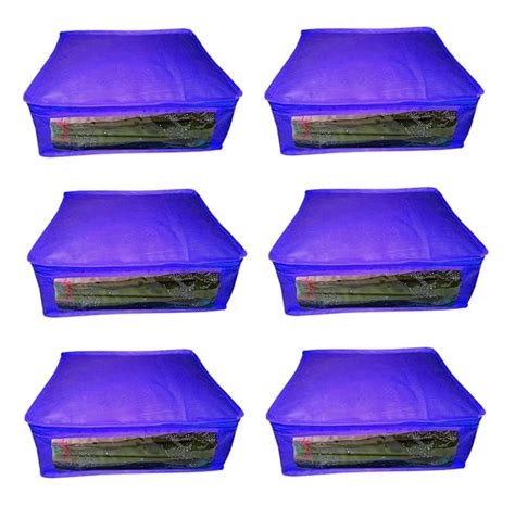 Atorakushon® Fabric Saree Cover Blouse Cover Garments Storage Bag ...