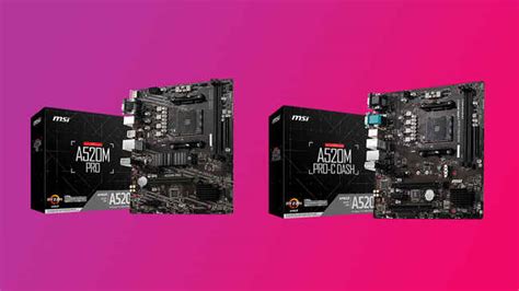 MSI announces AMD A520 MAG and PRO motherboards for budget PC builds ...