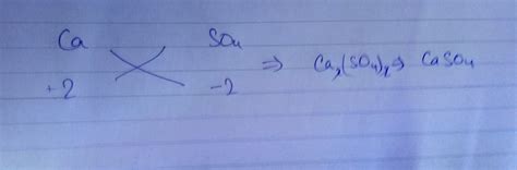 How to write the formula of calcium sulphate using criss-cross method ...