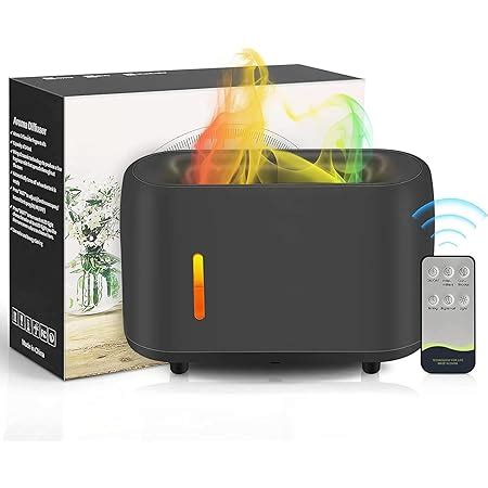 HIVAGI® Flame Diffuser Humidifier 7 Flame Colors,Essential Oil Aroma ...