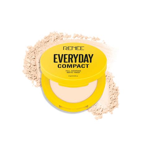Buy RENEE Everyday Compact Powder - Marble, Matte Finish, High Coverage ...