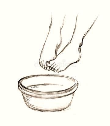 Image result for Foot Washing Cartoon