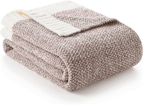 Amazon.com: Snuggle Sac Heather Taupe Throw Blanket for Couch ...