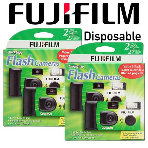 Fujifilm Disposable 35mm Camera Multipack with Flash, 4 Units - Single ...