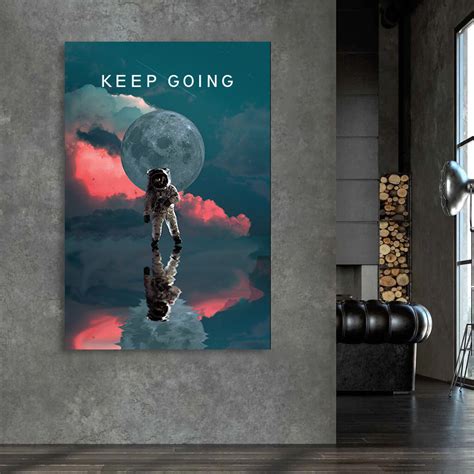 Keep Going Motivational & Inspirational Quotes Canvas Wall Art Painting ...