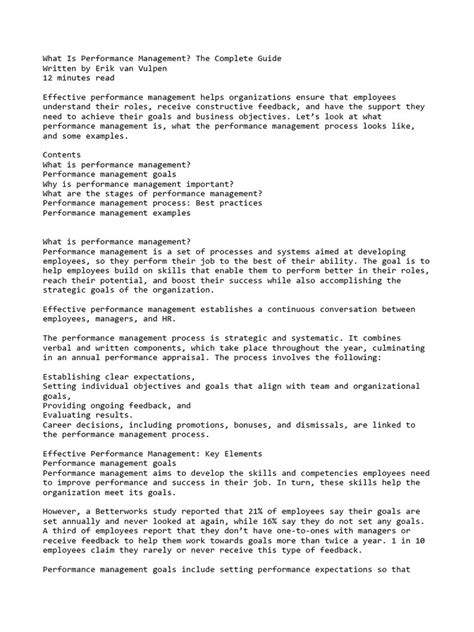 Image result for Performance Management Process PDF