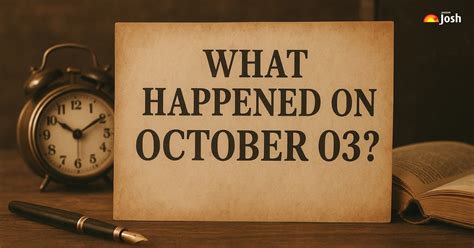 This Day in History: What Happened Today in History – 03 October