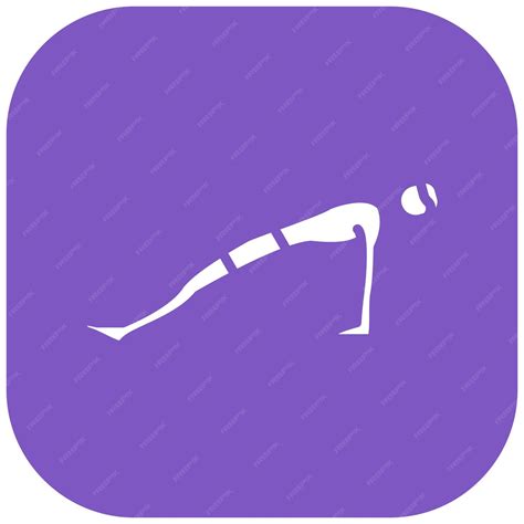 Upward plank pose vector illustration style | Premium Vector