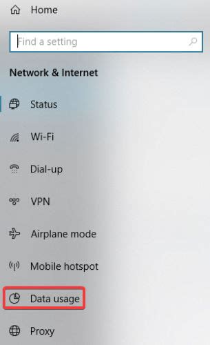 Image result for Data Usage PC Windows 10