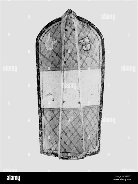 A detailed representation of an Archer's Shield, also known as a Pavise ...