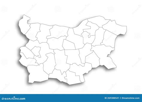 Bulgaria Political Map of Administrative Divisions Stock Vector - Illustration of boundary ...